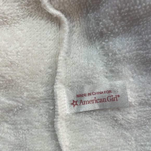 Authentic American Girl Doll Cozy Star Spa Robe, Slippers & Headband - Picture 6 of 10